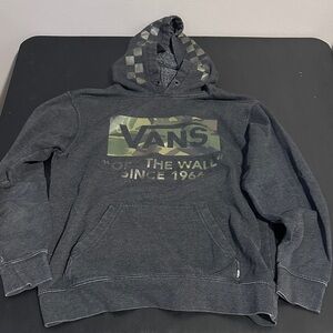Vans Dark Gray Camo Logo Hoodie